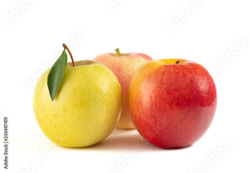 apples isolated on white background