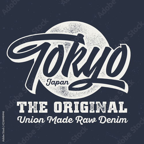 The Original Tokyo Japan - Aged Tee Design For Printing