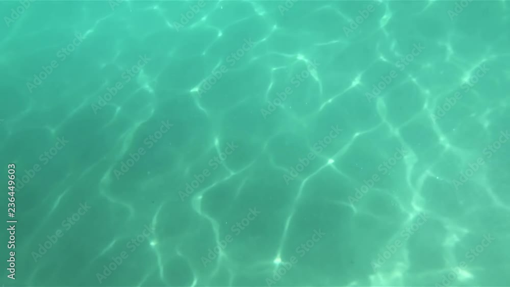 Underwater background in the sea with reflection of sun light moving around. Underwater background in the sea with reflection of sun light moving around.