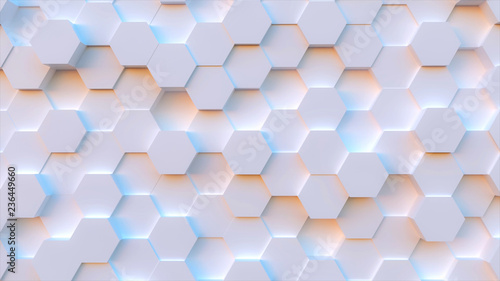 technology hexagon pattern background photo