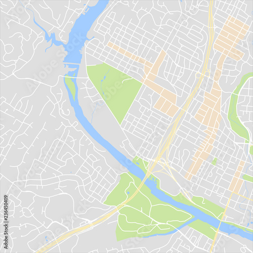 Abstract city map