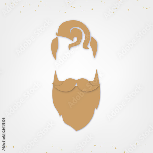 golden Santa face