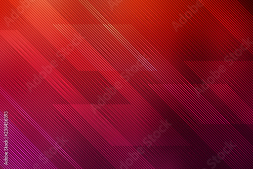 Red abstract background for card or banner with lines. illustration technology.