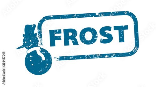 Stempel - Frost - Schneemann