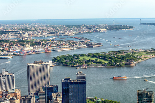Manhattan Upper Bay, aerial view