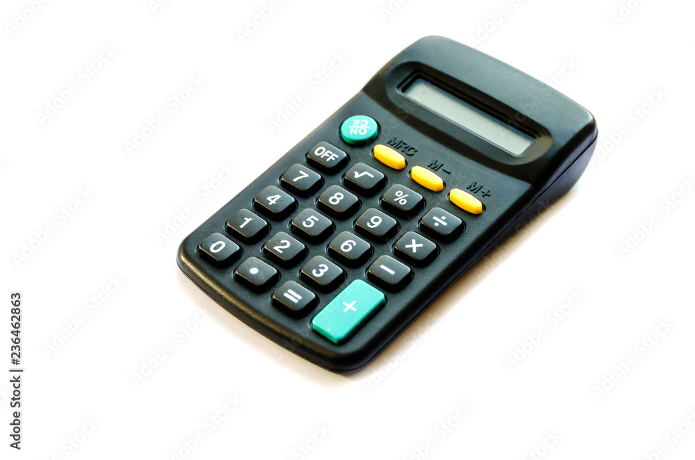 calculator isolated on white background calculator isolated on white background