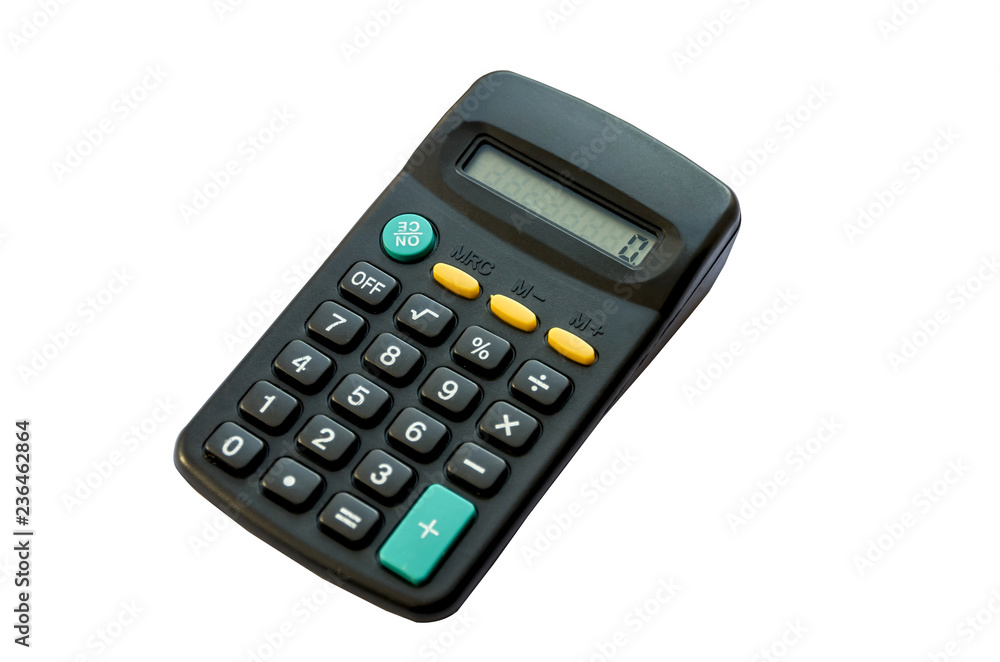 calculator isolated on white background calculator isolated on white background