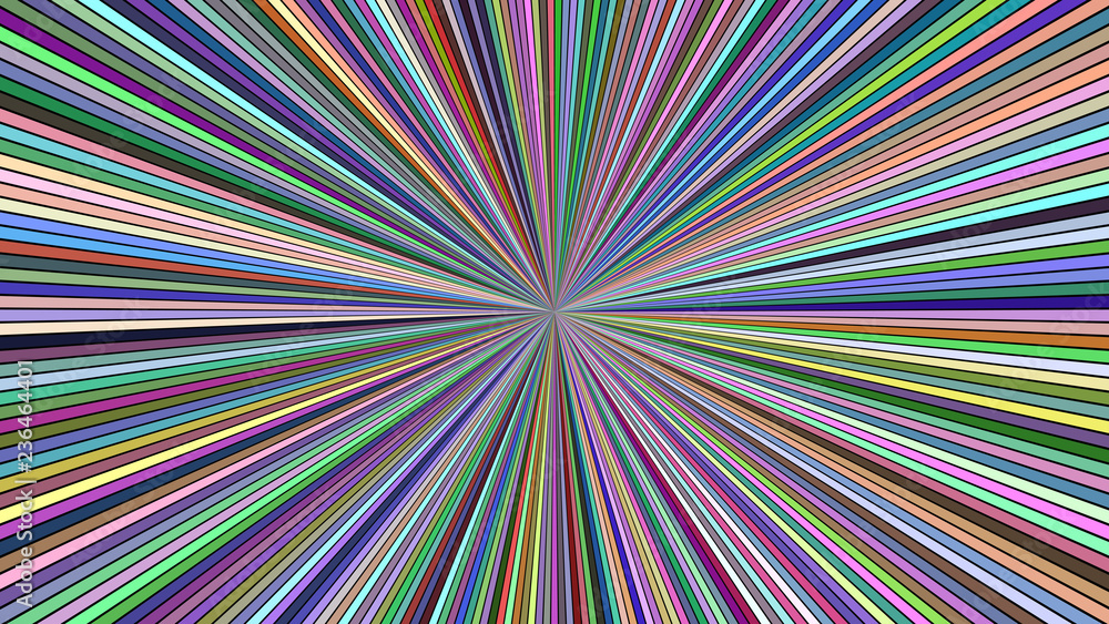 Colorful abstract psychedelic blast concept background - vector ray burst illustration