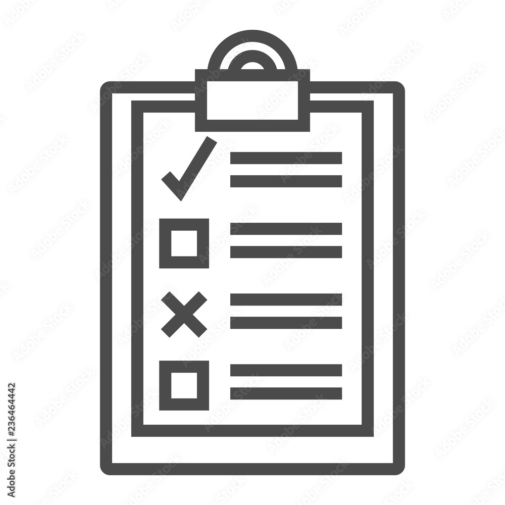 To-Do List Productivity Outline Icon To-Do List Productivity Outline Icon
