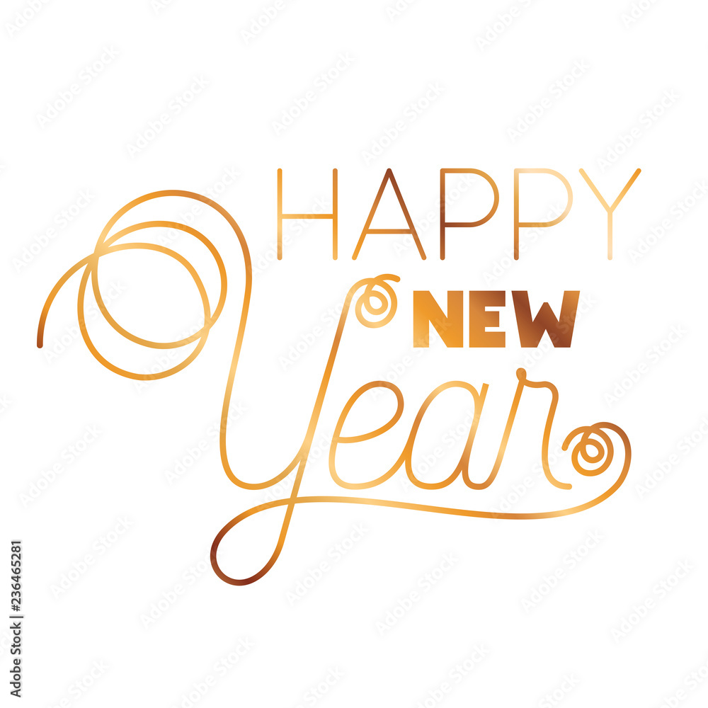 happy new year isolated icon happy new year isolated icon