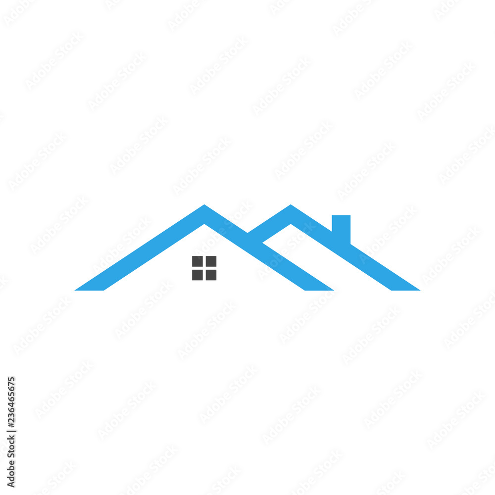 Real estate house logo graphic design template vector illustration