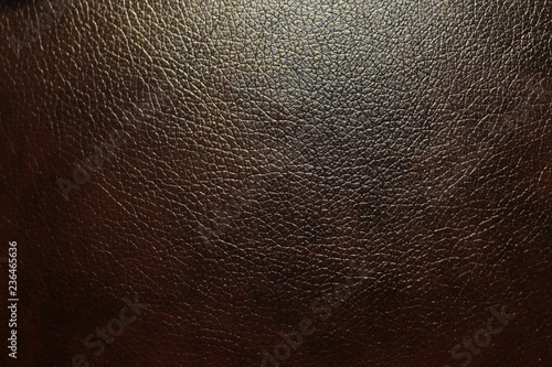 Dark brown eco-leather with rough textured surface