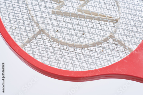 Fotografie Electric Fly Swatter Mosquito Pet Insect Killer Bug Zapper Racket Battery Bat