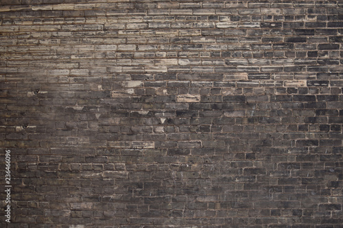 Background abstraction brick wall with black and gray bricks