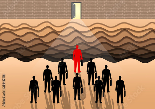 Many businessmen are competing for the ultimate success of the organization. goal is to open the door to success. cliffs on the front. The obstacle to the success of the organization can be difficult.
