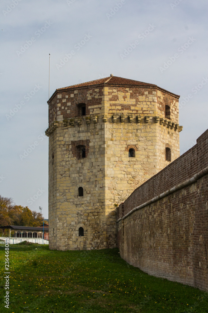 Ancient tower in the Belgrade Fortress. Serbia