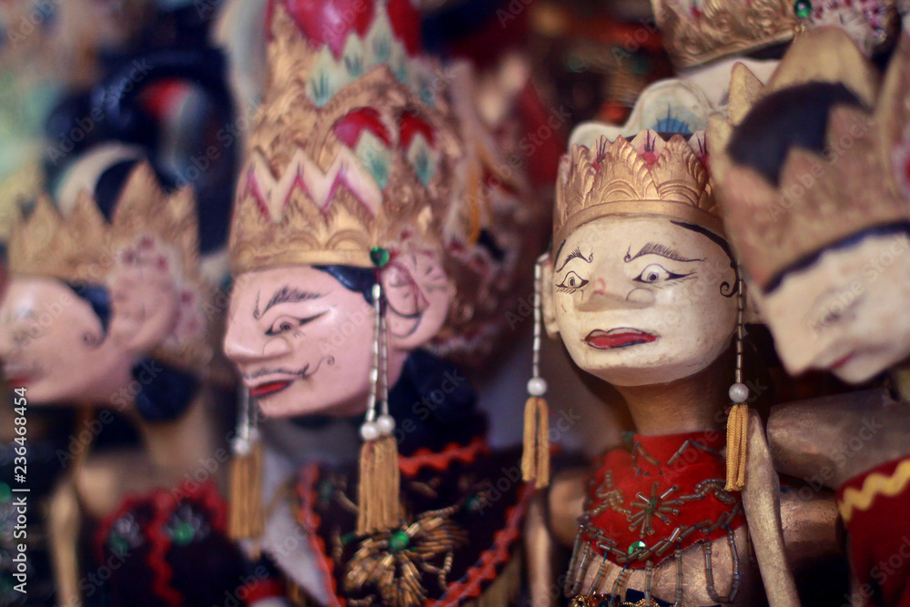 javanese puppets in museum
