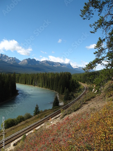 Travel in Canada. Nature and landscape: lakes, mountains, forest 