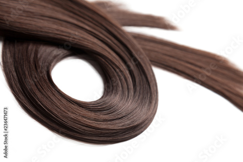 Closeup on luxurious glossy hair