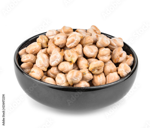 Chickpea on a white background