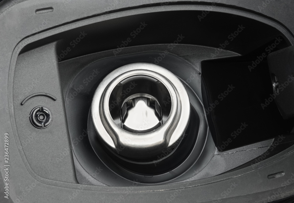 Fuel tank door on car for fueling gasoline or diesel open Fuel tank door on car for fueling gasoline or diesel open