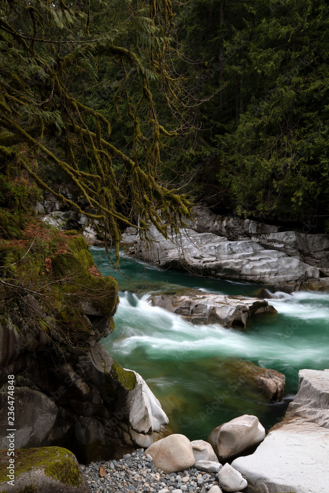 Fototapeta premium Tye River, WA, USA. 