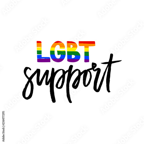 LGBT lettering typography