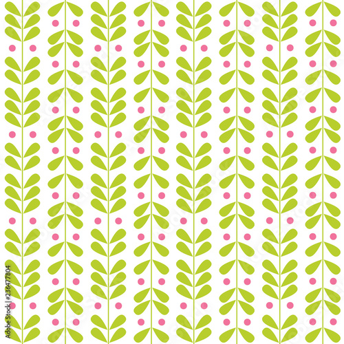 Seamless Vine & Berries Pattern