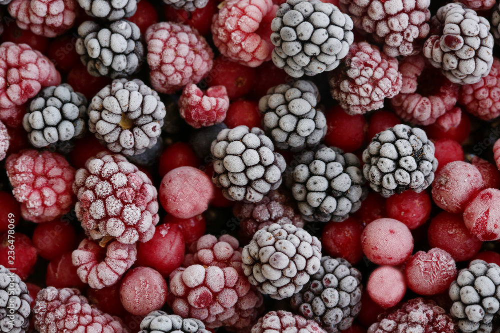 frozen berries used as background; frozen berries used as background;