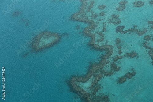 Heart shaped Reef von oben - Great Barrier Reef Australien