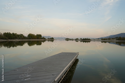 Fototapeta Naklejka Na Ścianę i Meble -  Dock, on the lake