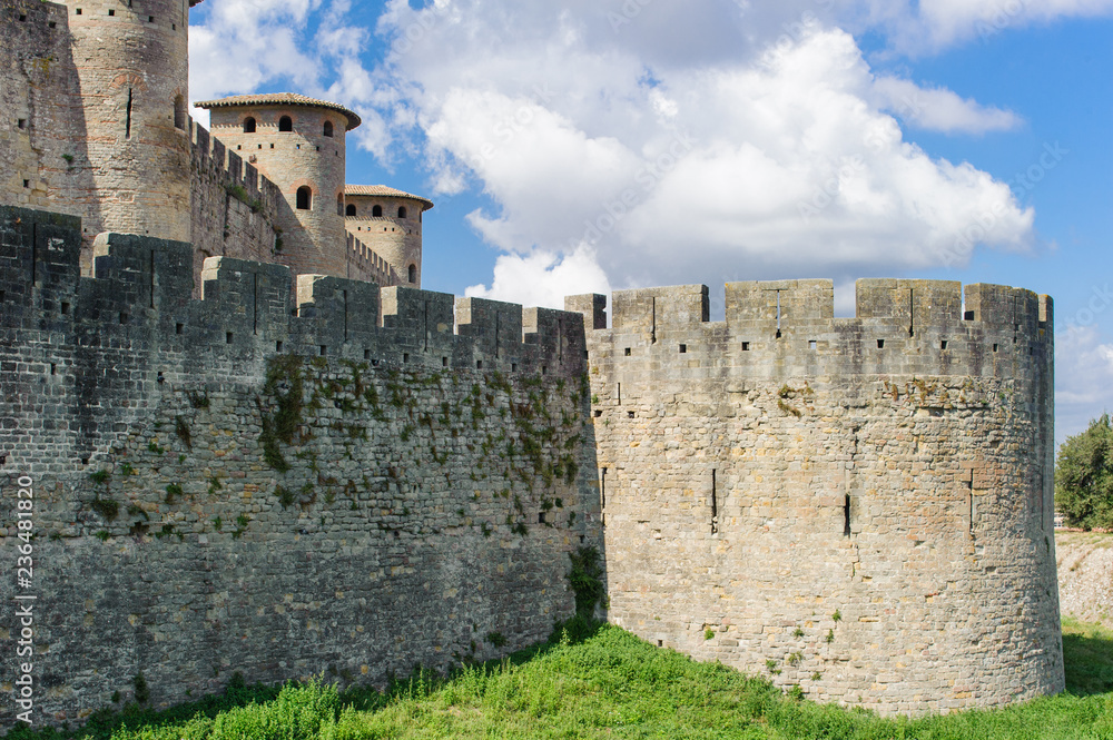 Altstadt von in Carcassonne in Südfrankreich.