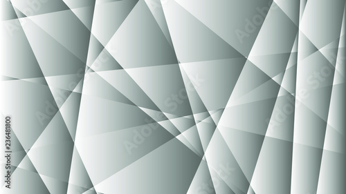Abstract colorless background with gray and white gradient. Vector illustration with broken glass optics