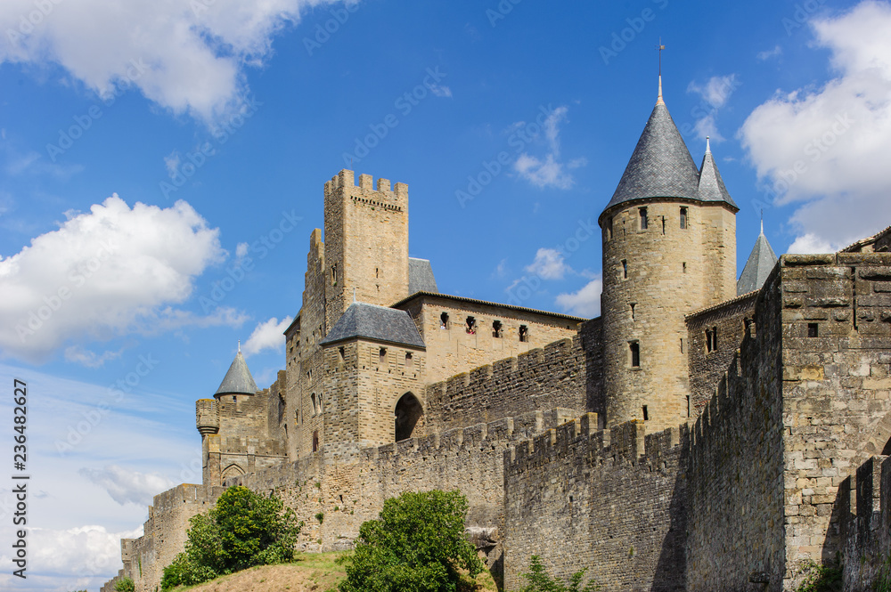 Altstadt von in Carcassonne in Südfrankreich.