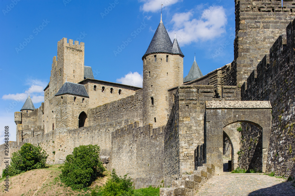 Altstadt von in Carcassonne in Südfrankreich.