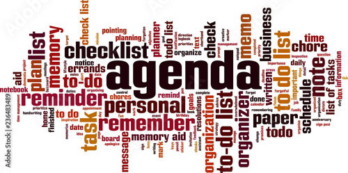 Agenda word cloud