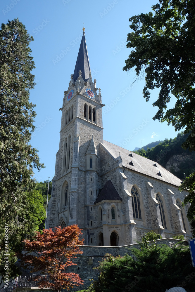 Cathedral of St. Florin in Vaduz, Liechtenstein
