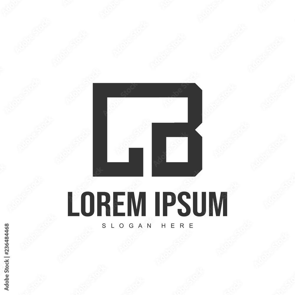 CB Letter logo design. Initial letter logo template CB Letter logo design. Initial letter logo template
