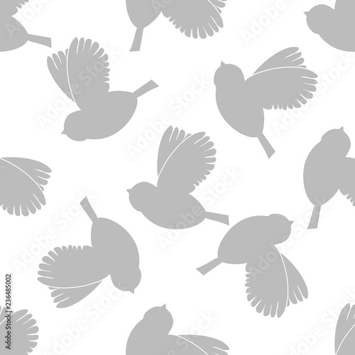 Geometric seamless pattern. Bird © Mykyta