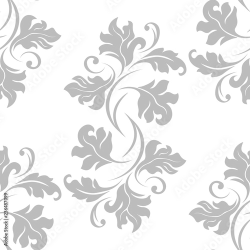 seamless abstract pattern with floral motive