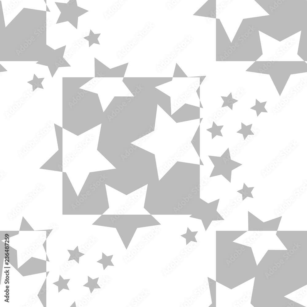 Geometric seamless pattern stars and squere Geometric seamless pattern stars and squere