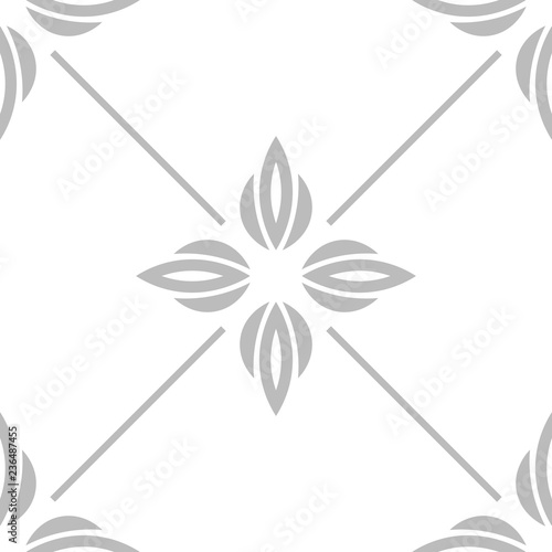 abstract floral seamless pattern with flowers, netting and leaves