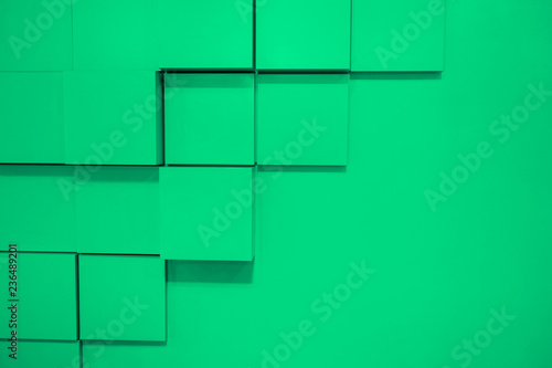 Cubism. The texture of the walls, a colorful hue. Decor cubes.