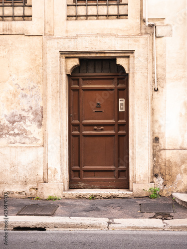 door in the streets of Rome
