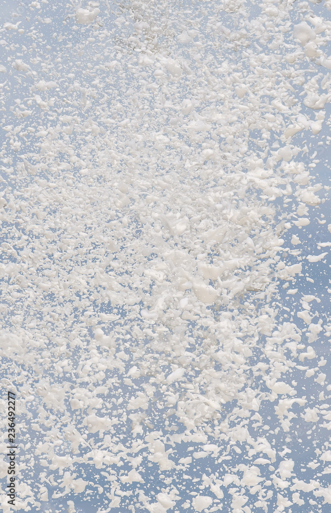 Obraz premium Foam texture with bubbles close-up. air background.