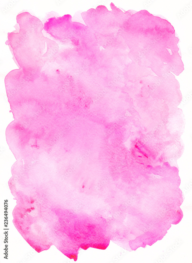 Pink watercolor texture Valentine day romantic background Greeting card template
