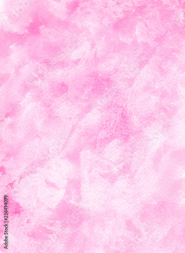 Romantic pink watercolor texture Valentine day background