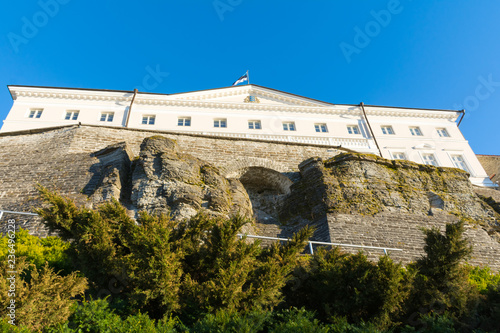 Estonian government building in Tallinn Old town photo