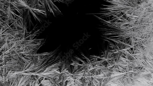 Animation winter pattern on a black background HD