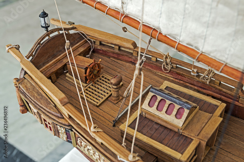 Принти на полотні Aft section of sailing ship